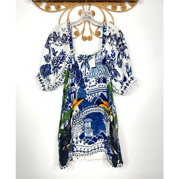 FARM Rio Ancient Garden Mini Dress XS - Picture 6 of 7